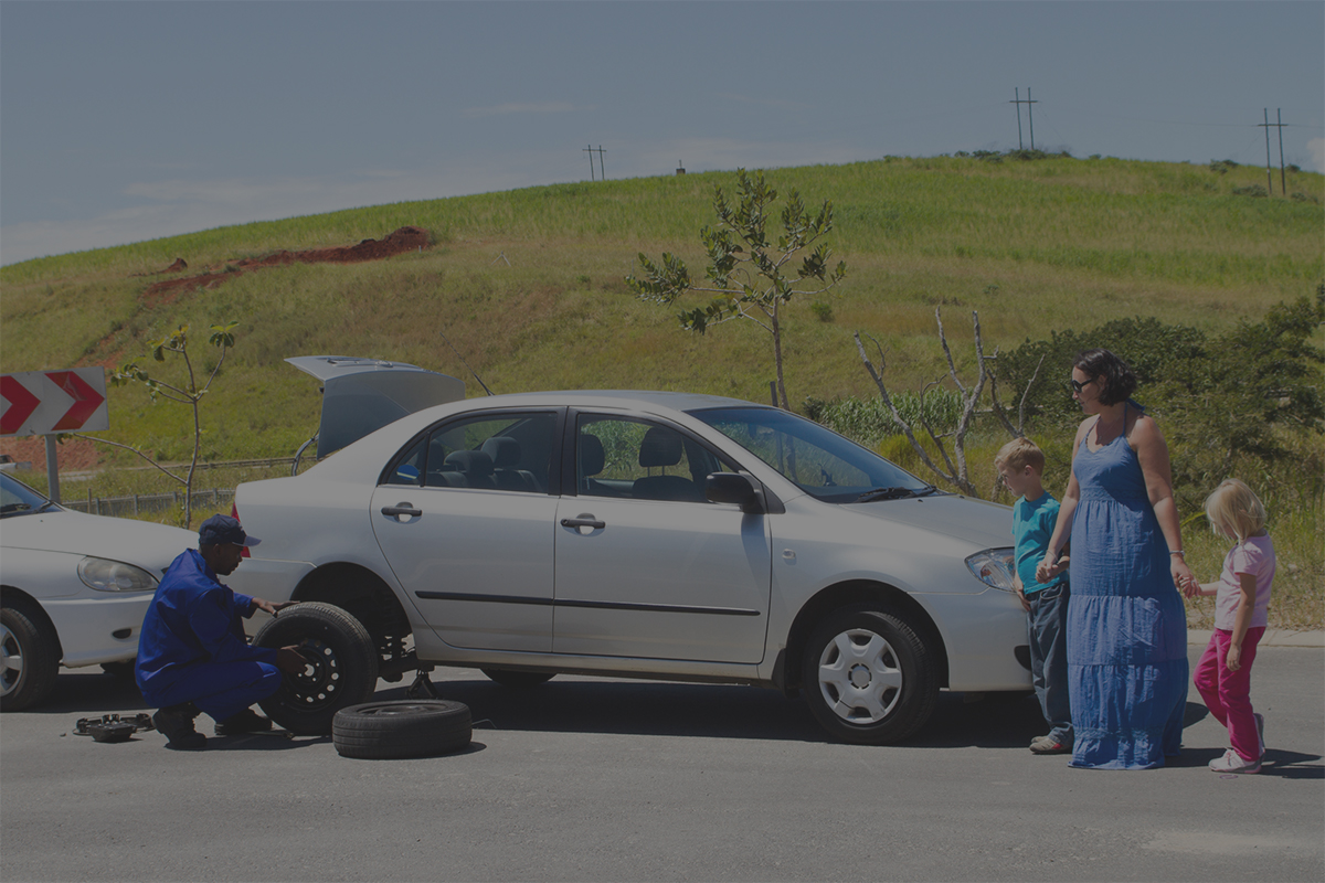 change flat tire