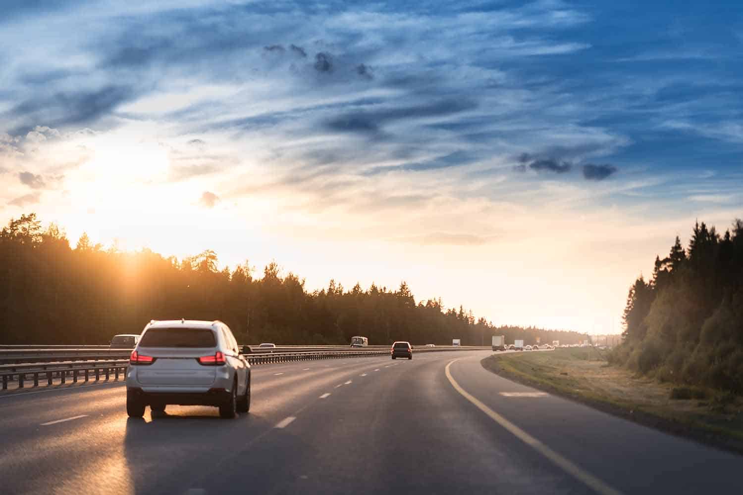 long road trip cars