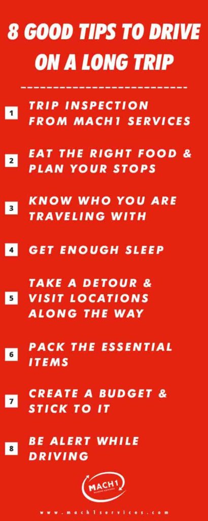 tips to drive on a long trip - info