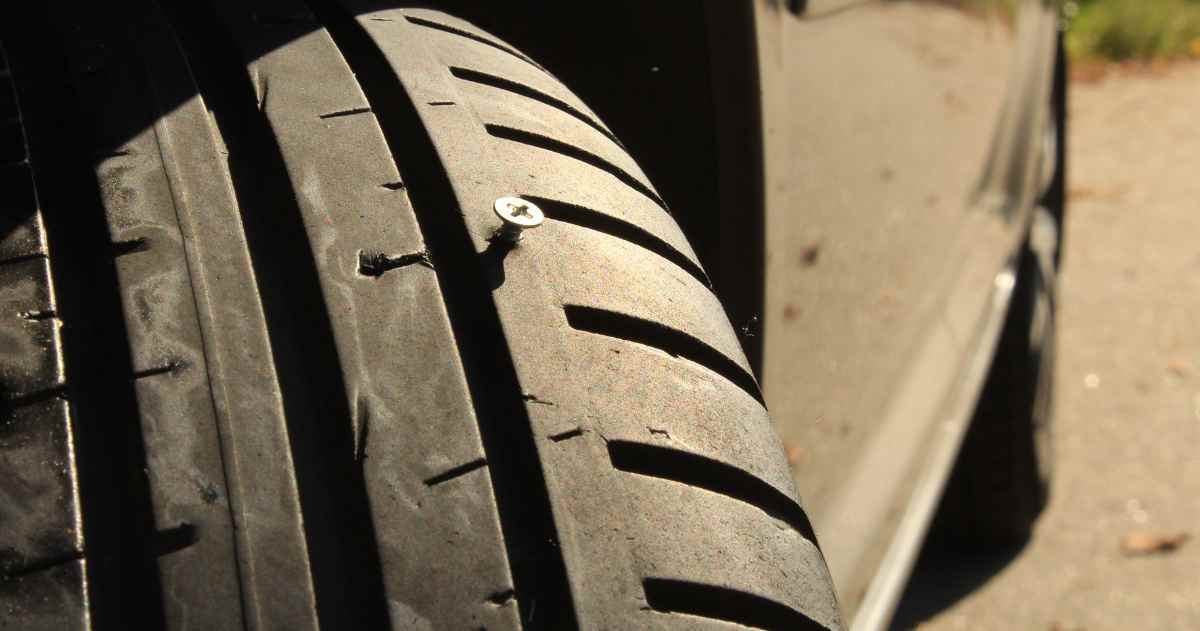 most common causes of a flat tire on car